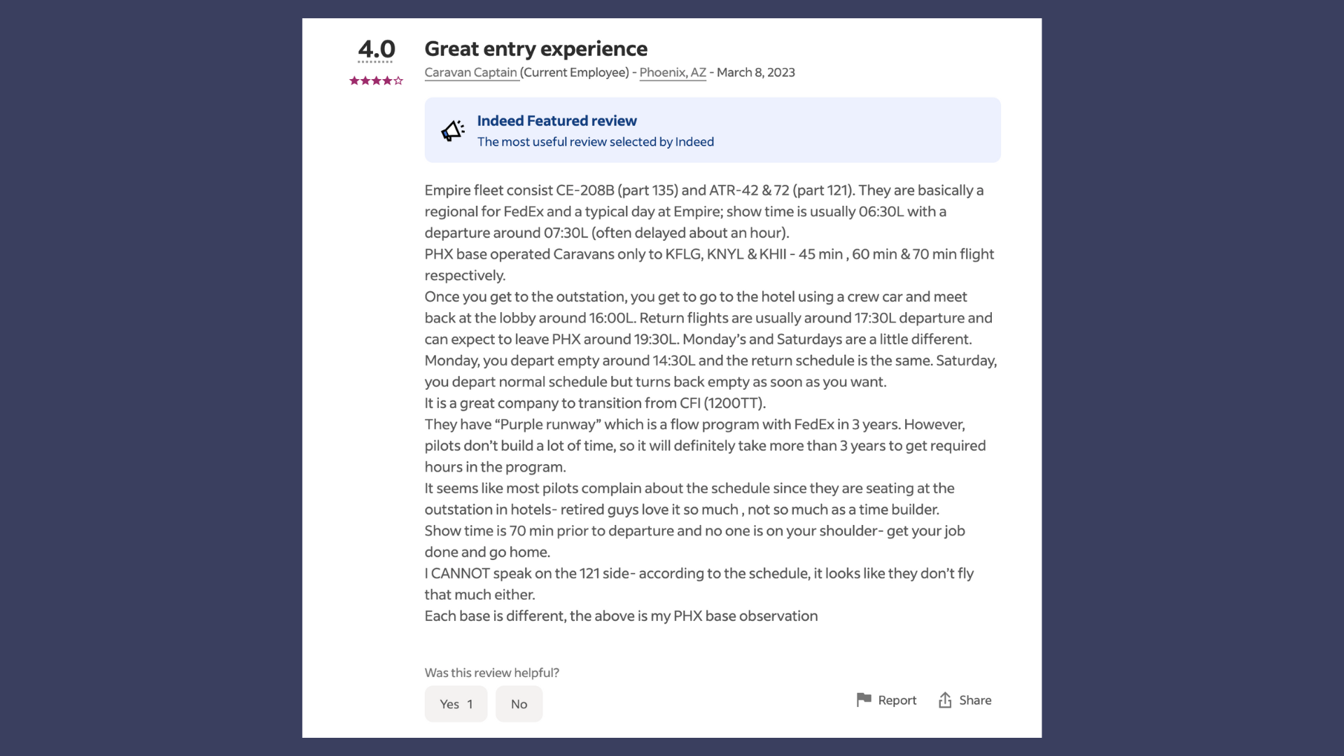 Testimonials Empire Airlines